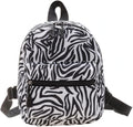 Casual Nylon Women Mini Backpack Fashion Solid Color Preppy Style Female Small Travel Knapsack Rucksacks (Style B Zebra)