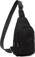 Small Sling Bag for Women Men, Sling Backpack Chest Daypack Crossbody Bag for Travel Outdoor Hiking
