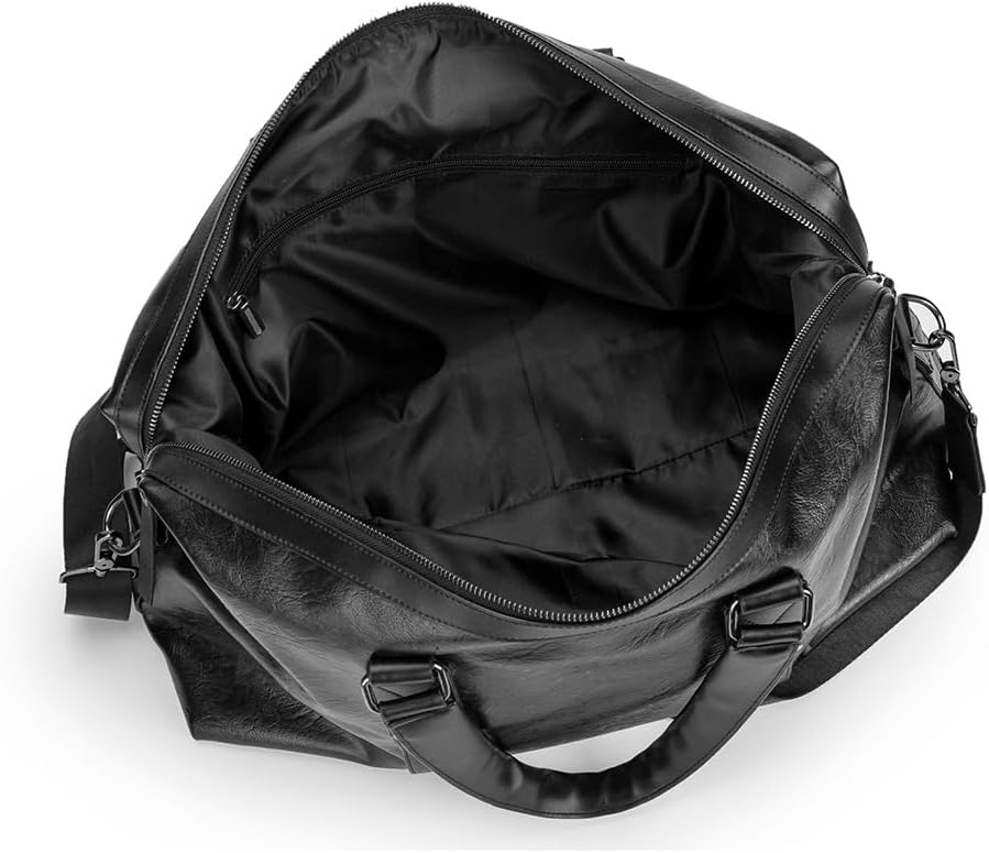 Travel Duffel Bag Waterproof Leather Weekend Bag Overnight Handbag shoulder bag