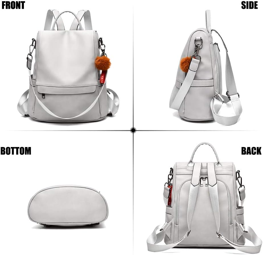 Women Backpack Purse PU Leather Anti-theft Casual Shoulder Bag Fashion Ladies Satchel Bags