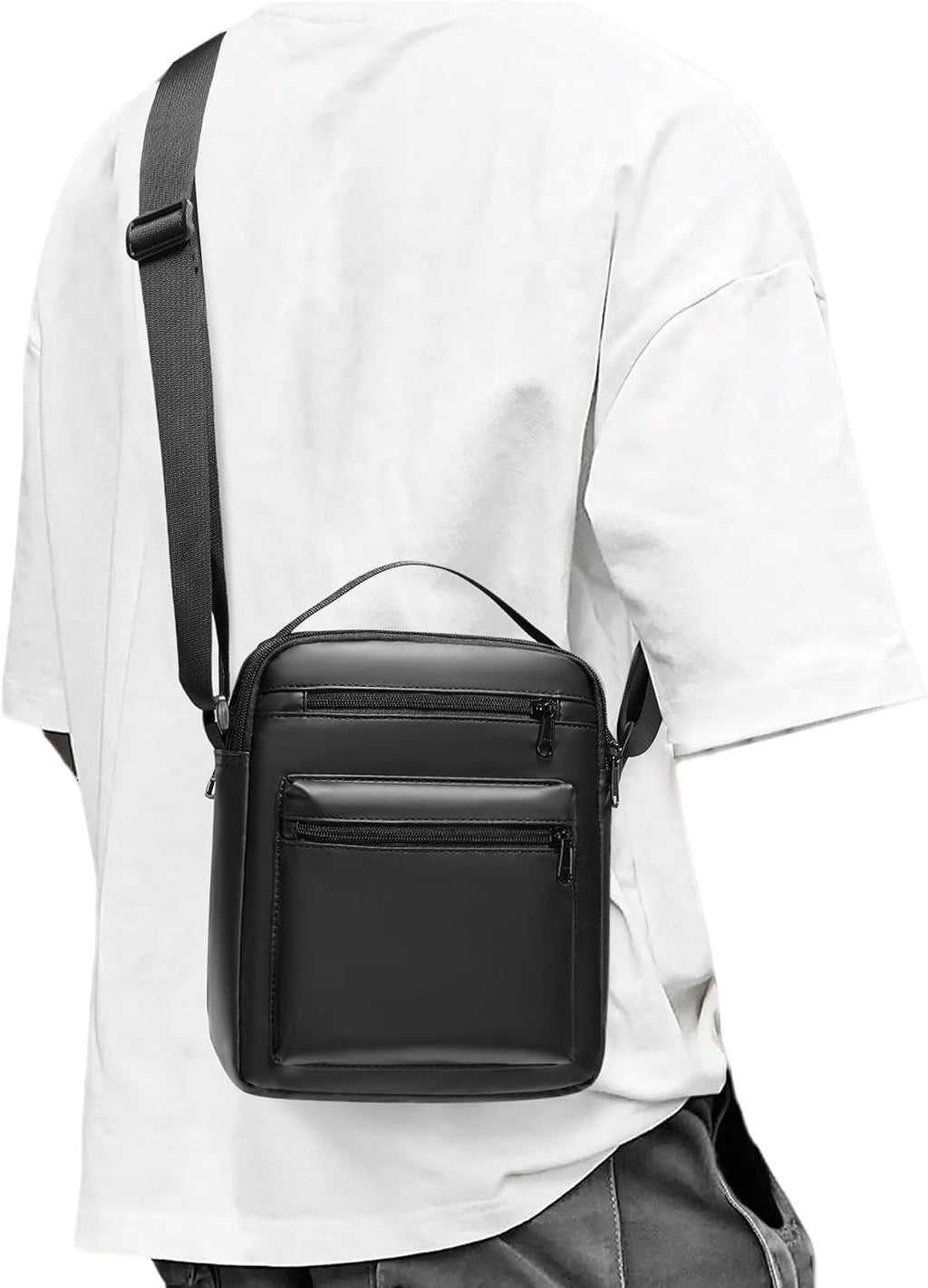 Crossbody Bag for Men, mini man purse,Travel Messenger Shoulder Bag for Men, Small Side Bags for Mens