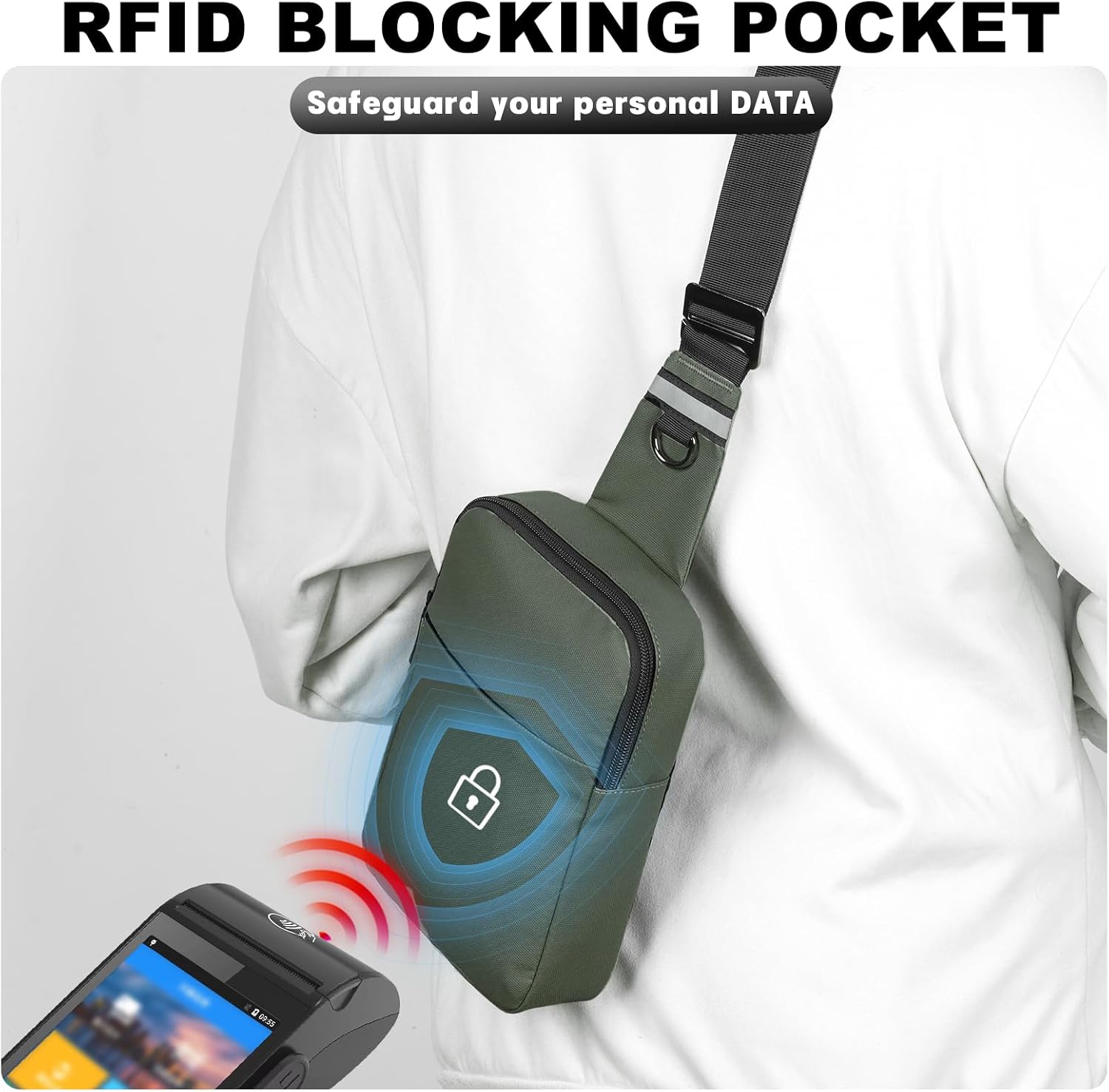 Mini Sling Bag for Women Men, Crossbody Bags Chest Bag Dual Pocket  Cell Phone Purse Travel Running Walking