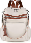 Women Backpack Purse Leather Vegan Ladies Fashion Designer Rucksack Convertible Travel Shoulder Bag with Tassel