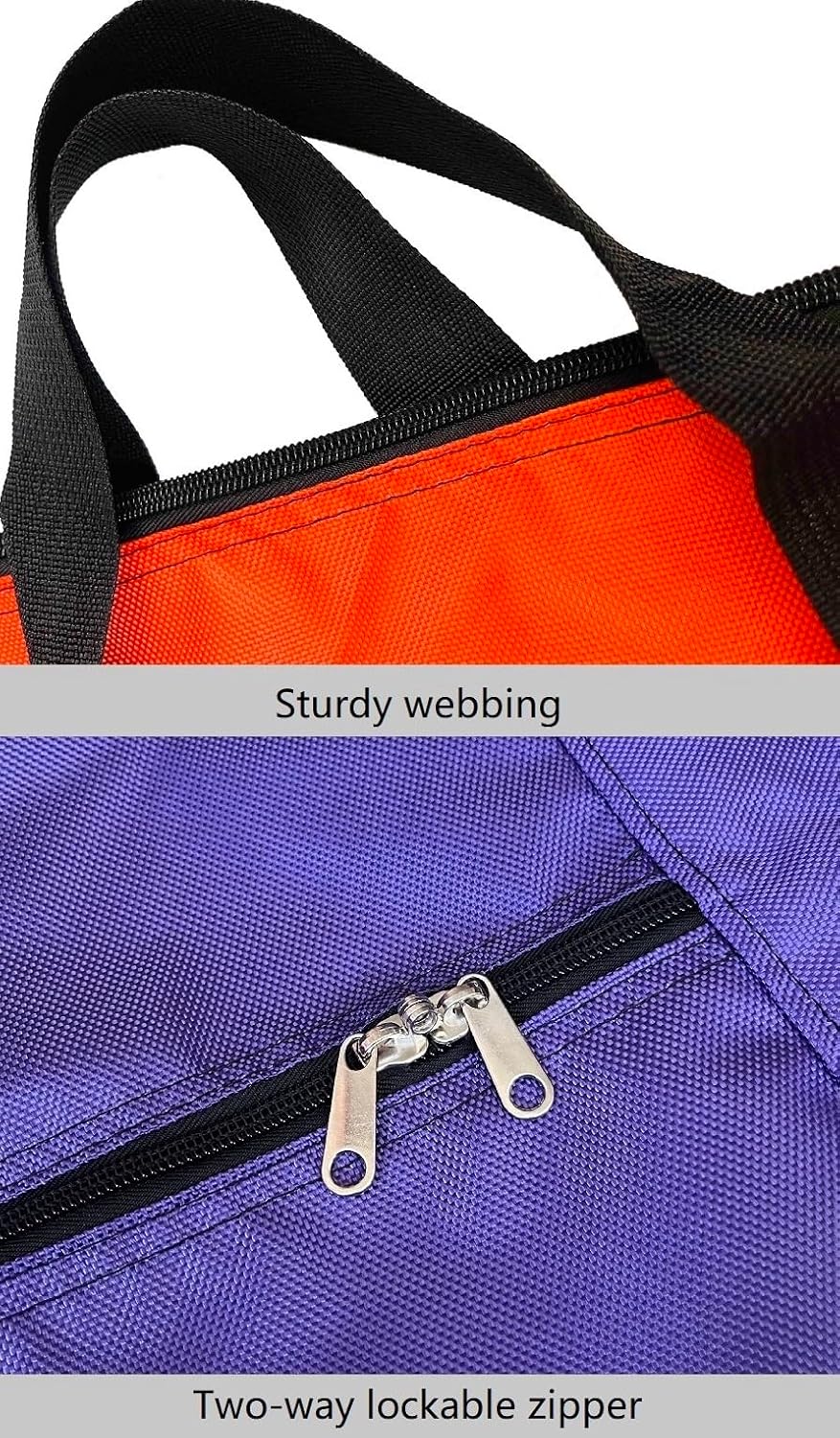 Extra Large Storage Duffle Bag with Zippers and Handles, Black Big Foldable Duffle Bag for Travel-130L