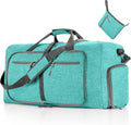 Travel Duffle Bag for Men, 65L 85L 115L Foldable Travel Duffel Bag with Shoes Compartment Overnight Bag for Men Women, G Mint Green, 65L, Lightweight