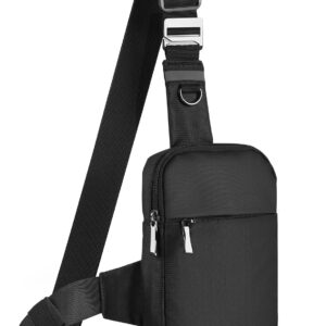 Mini Sling Bag for Men Women Small Crossbody Backpack Shoulder Bags with  & Waterproof for Hiking Trave Running